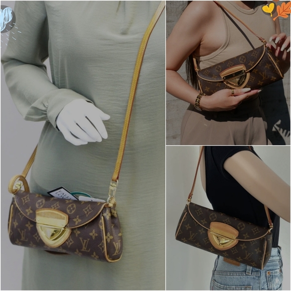 💕DISCONTINUED Very Rare LOUIS VUITTON Pochette Beverly Crossbody Monogram - Picture 16 of 16